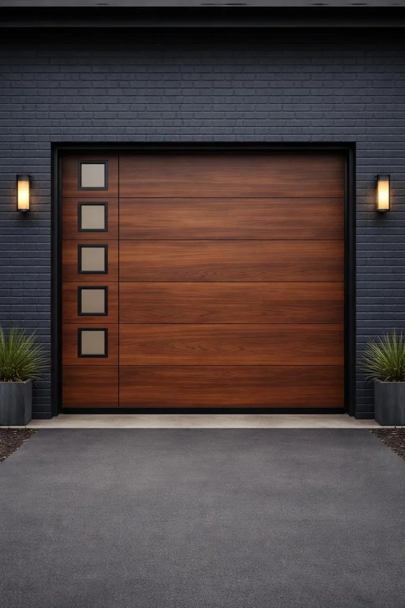 Bold patterned garage door ideas for creative expression