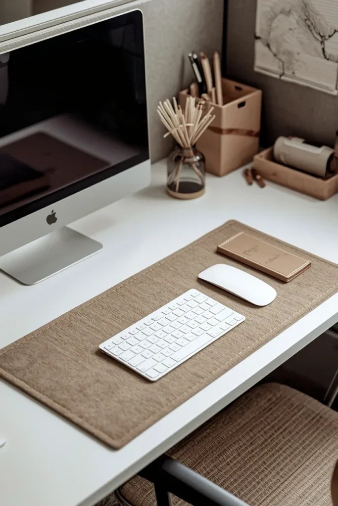 Functional desk organizer keeping office supplies neatly arranged.