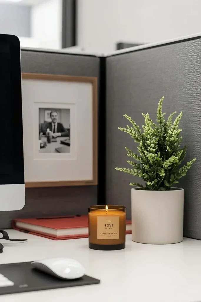 Elegant desk calendar adding charm and organization to the desk.