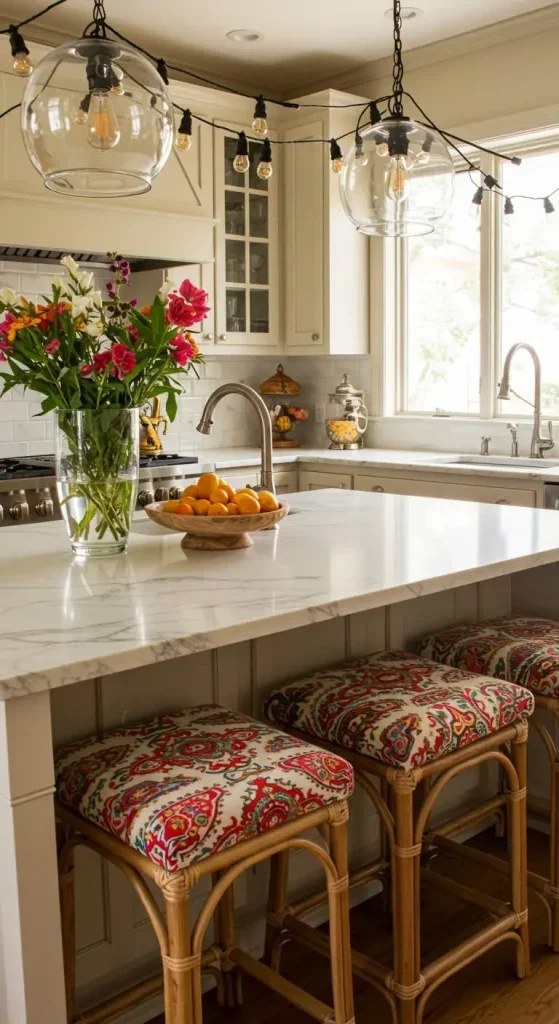 A cozy table setting inviting comfort and creativity.