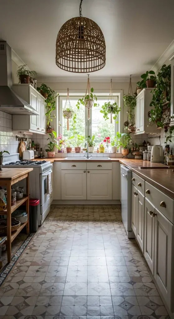 Stunning tile backsplash featuring intricate designs.