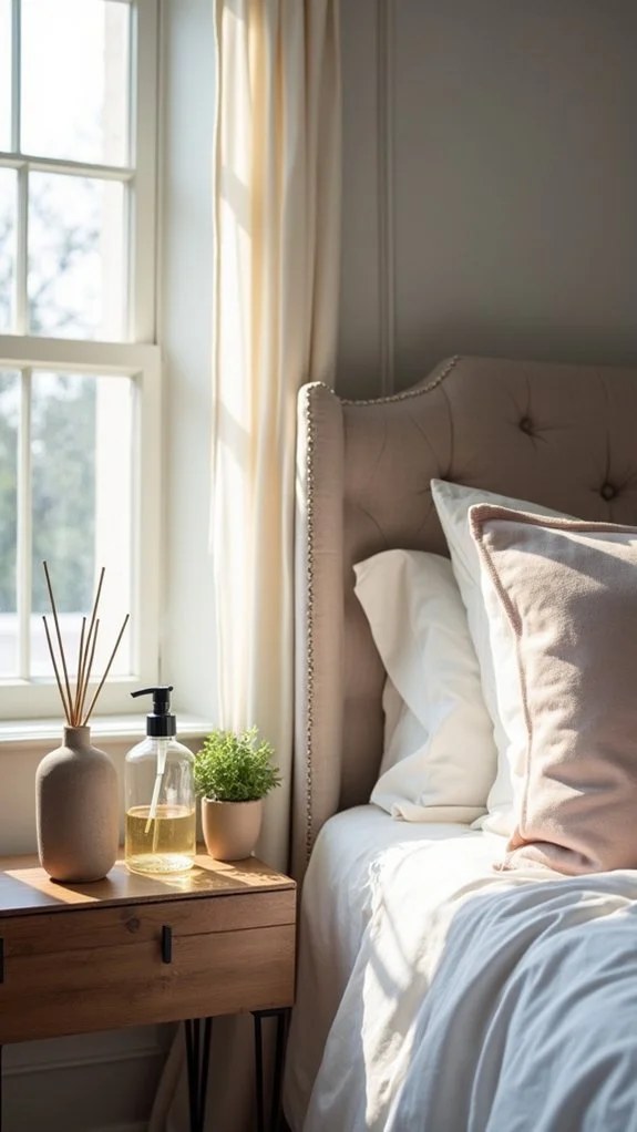 Elegant air freshener integrated into luxury decor.