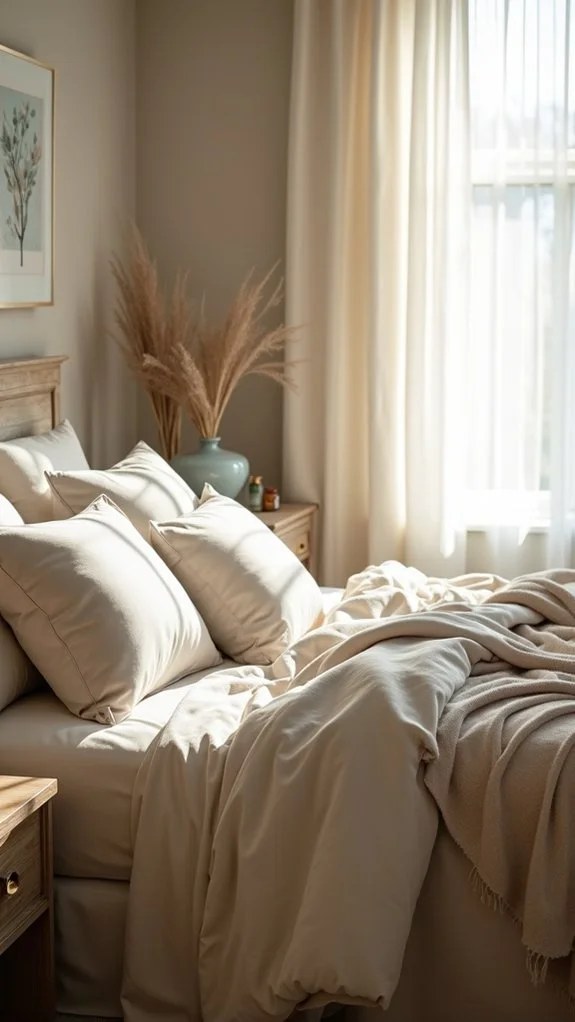 Scented sachets enhancing closet and drawer fragrance.
