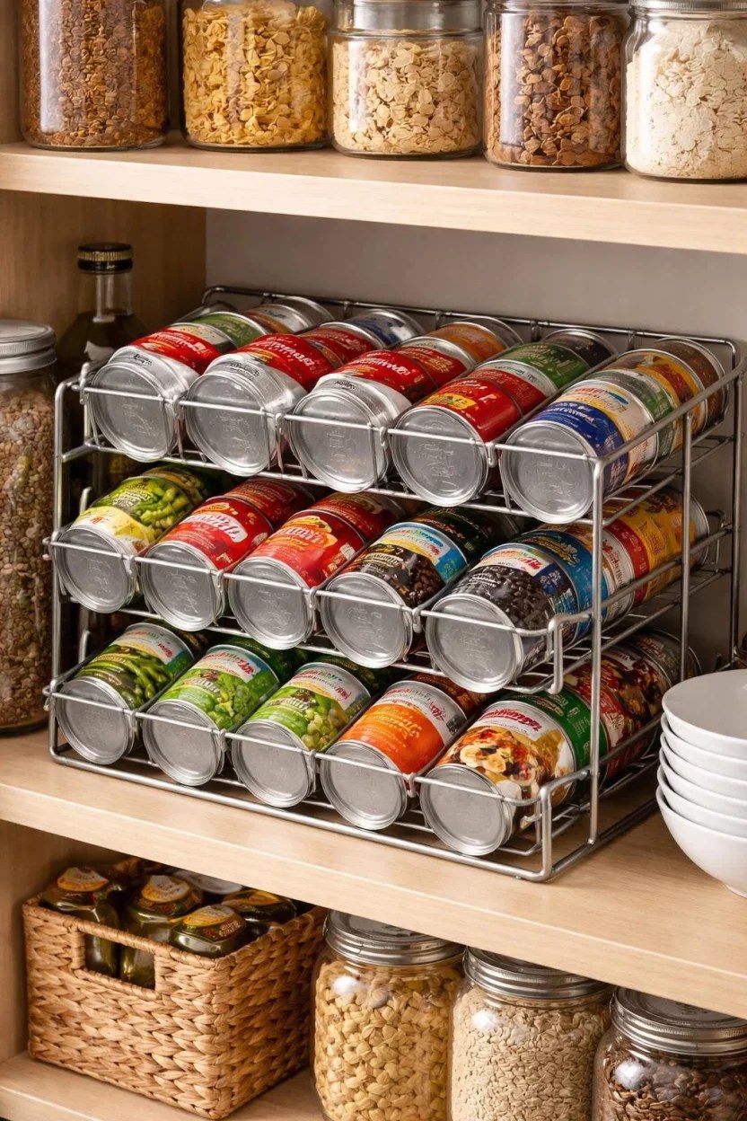 Vintage pantry decor highlighting antique storage solutions