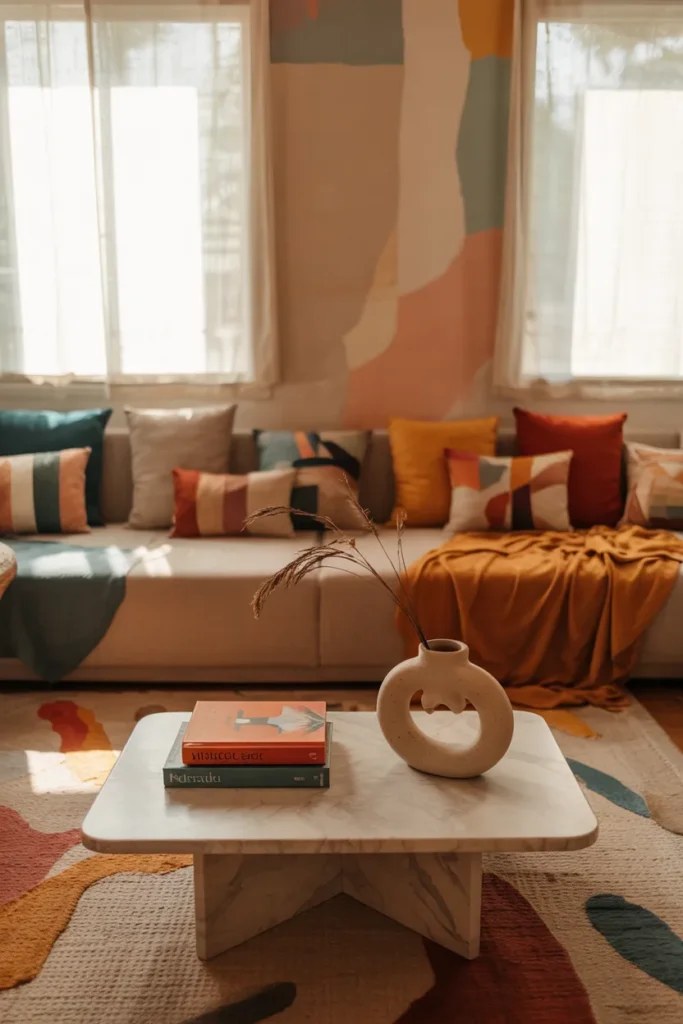 Chic window treatments framing summer living room ideas beautifully