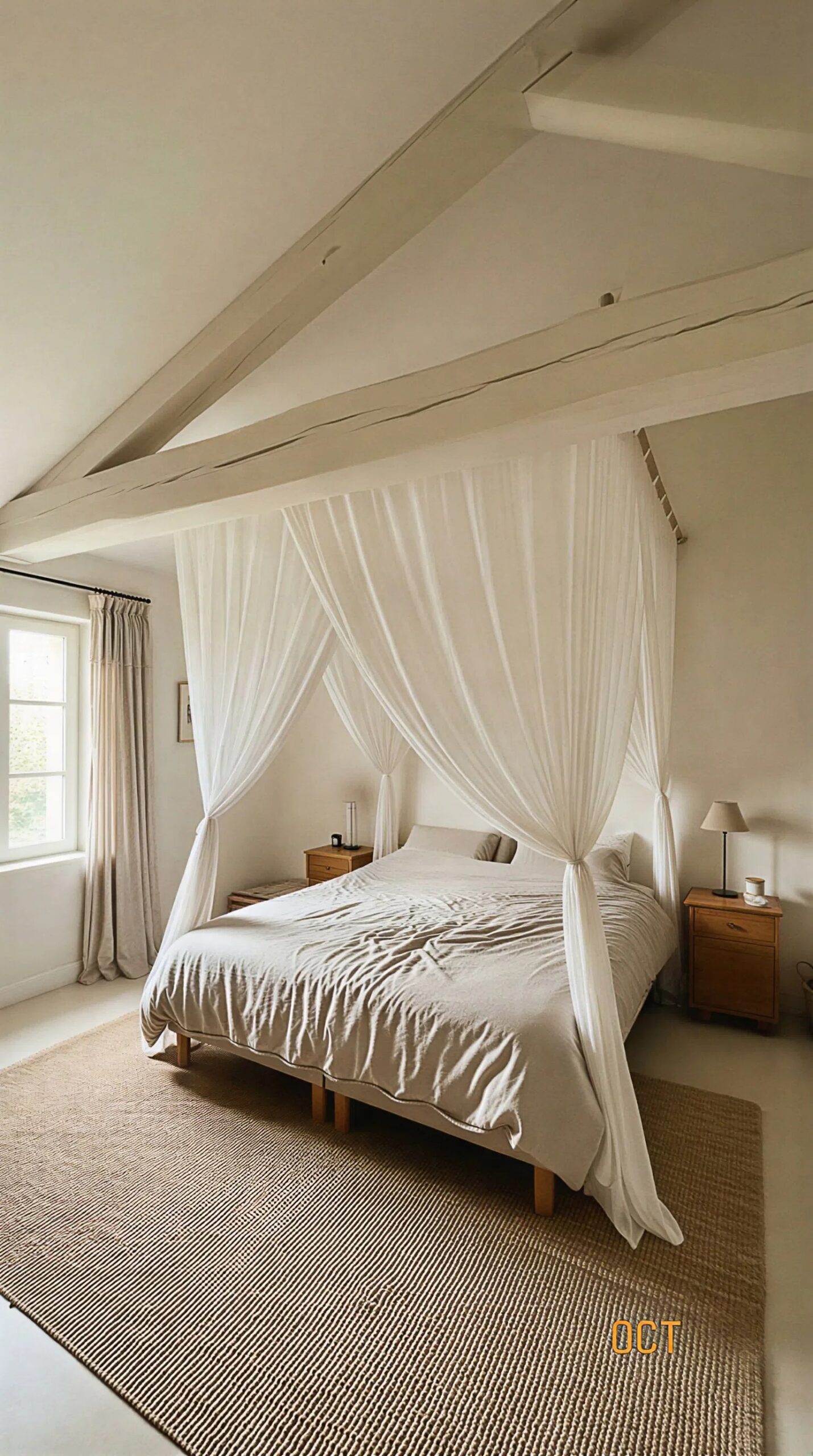Soft, adjustable lighting for a peaceful setting.