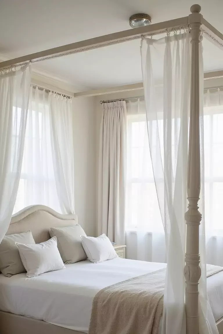 Decorative bookends showcasing stylish organization in bedroom