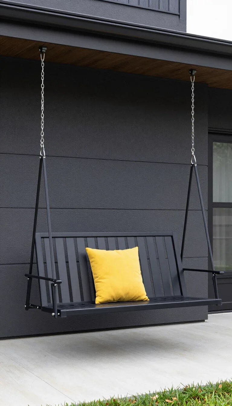 Coastal swing featuring nautical colors bringing beach vibes home.
