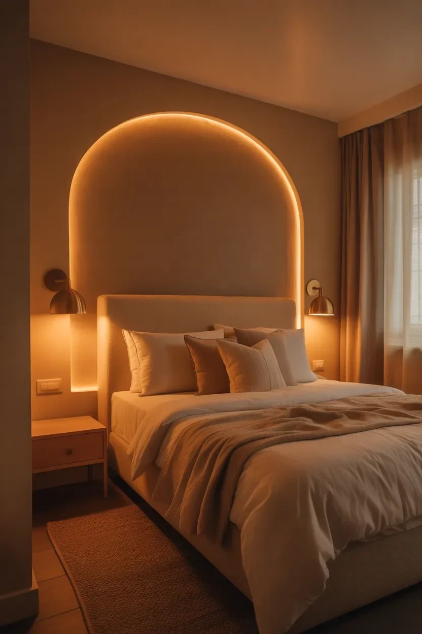 Murphy bed creating multifunctional workspace during the day.