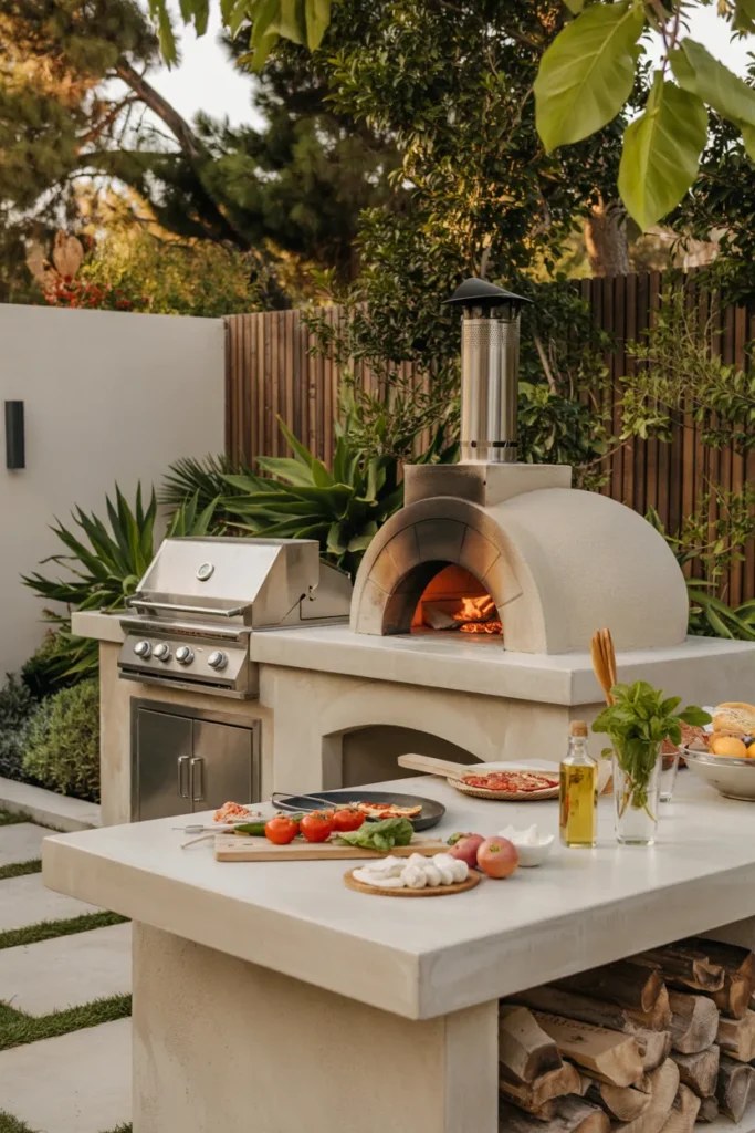 Artistic outdoor BBQ station ideas incorporating local art