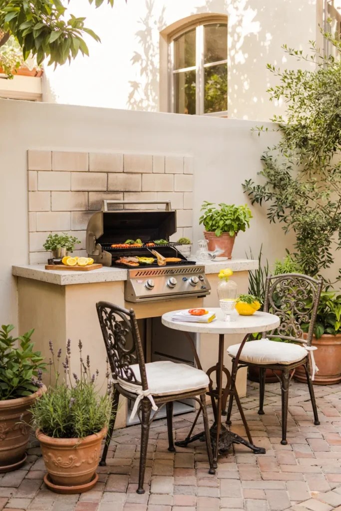 Practical outdoor BBQ station ideas with easy-access storage