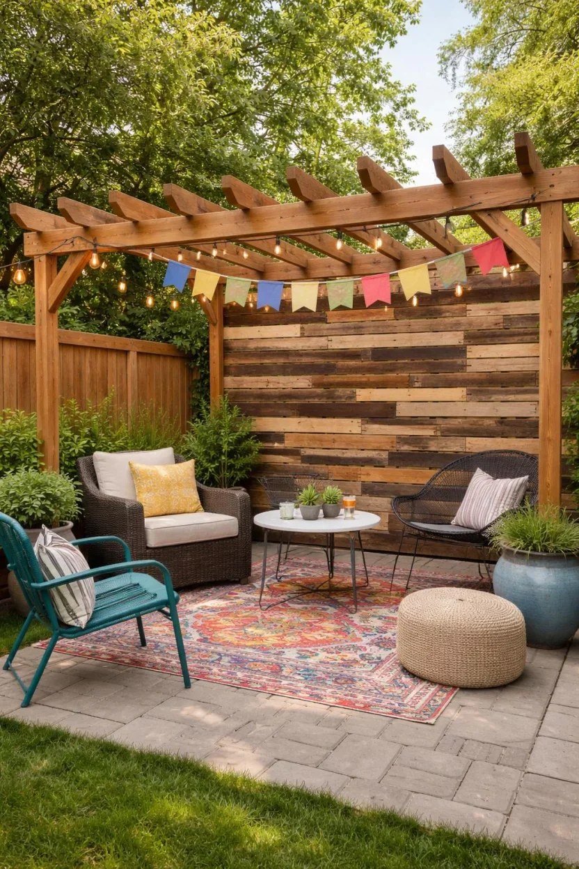 Family-friendly pergola featuring durable designs for kids' play.