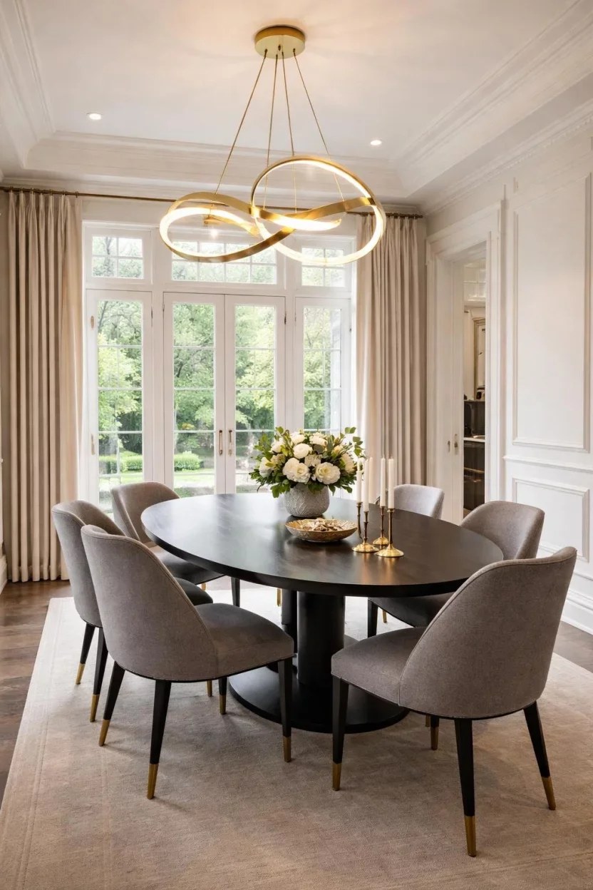 Wood and metal dining chairs combining style and durability