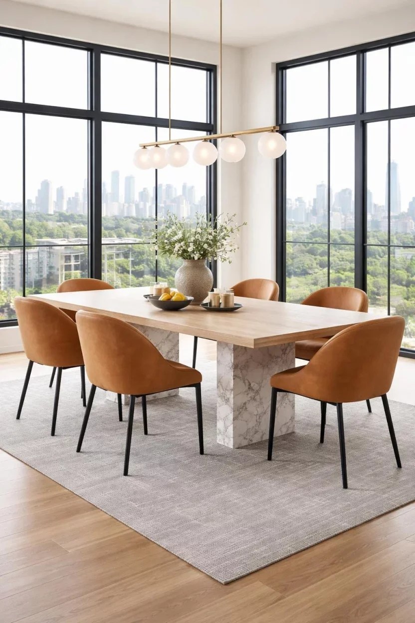 Industrial dining room chair ideas with raw materials