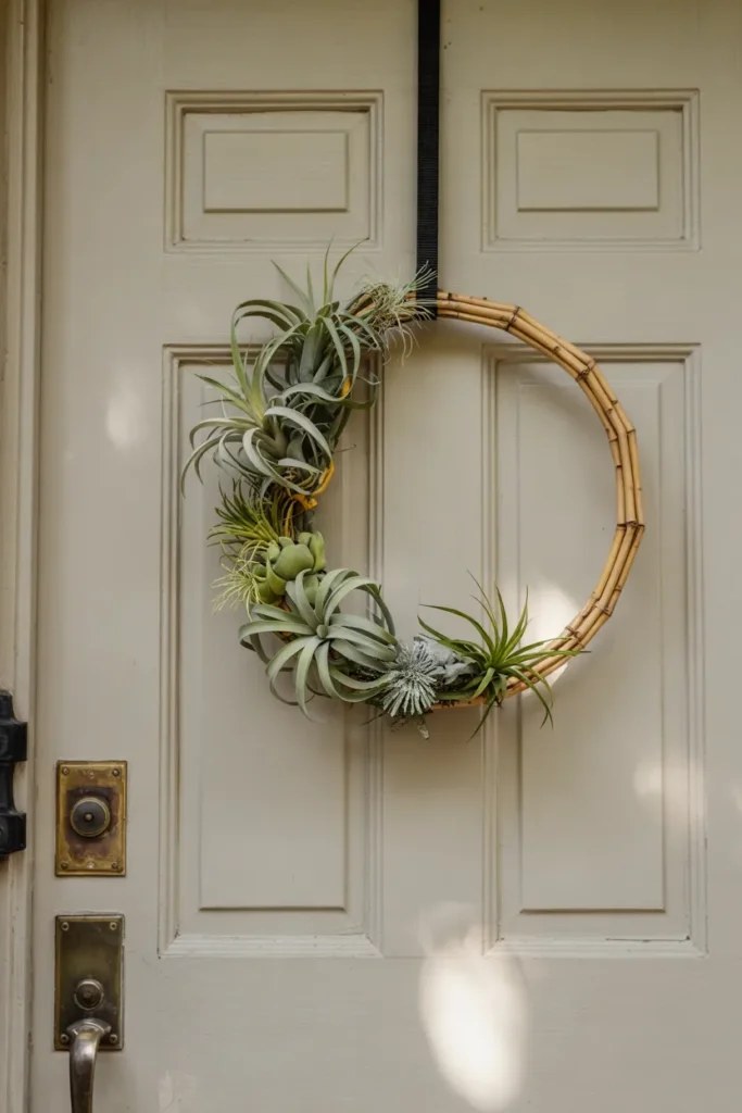 Artisan spring wreath ideas with hand-painted accents