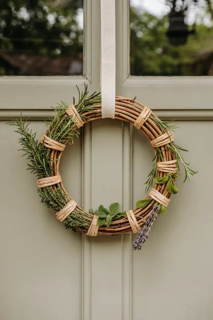 Bright and airy spring wreath ideas with butterfly motifs