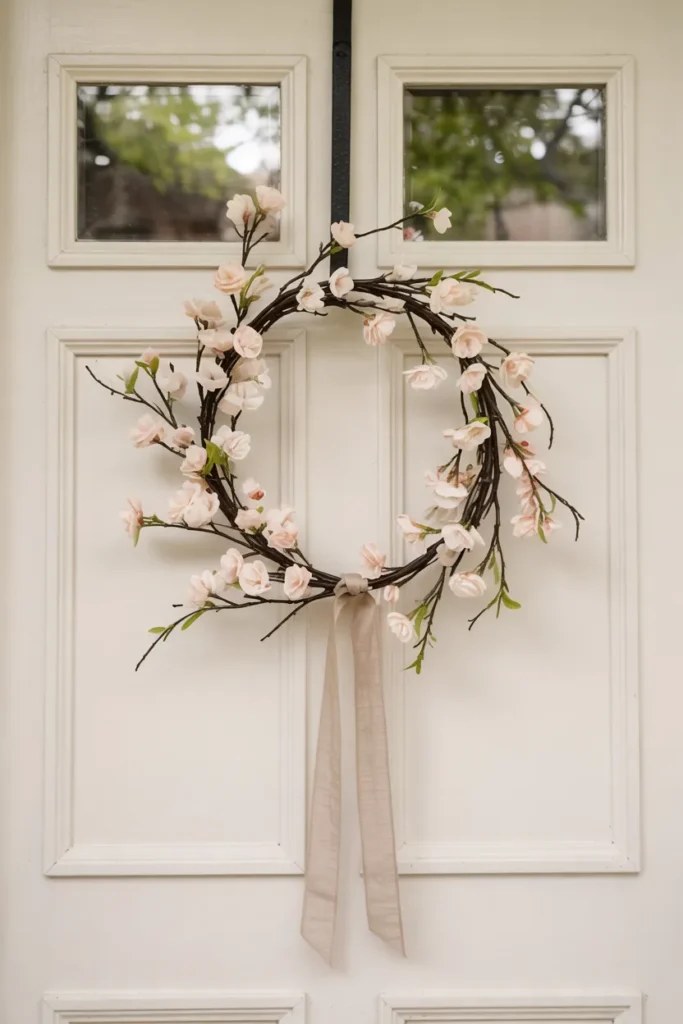 DIY spring wreath ideas using fresh garden herbs