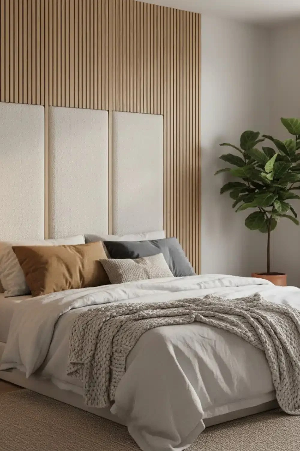 Layered lighting sets a warm ambiance in a room.