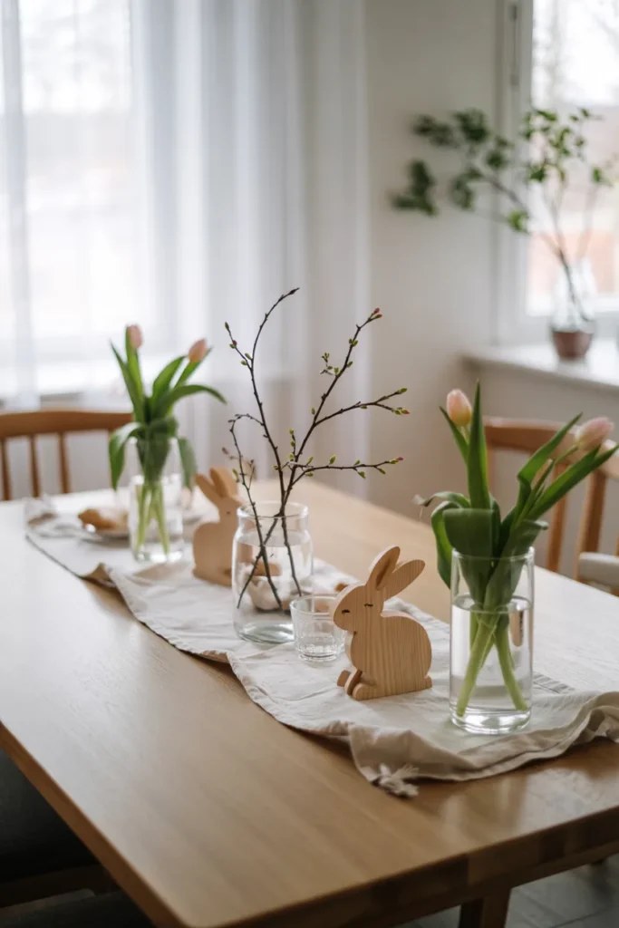 Creative Easter tablescape ideas featuring decorative eggs and linens