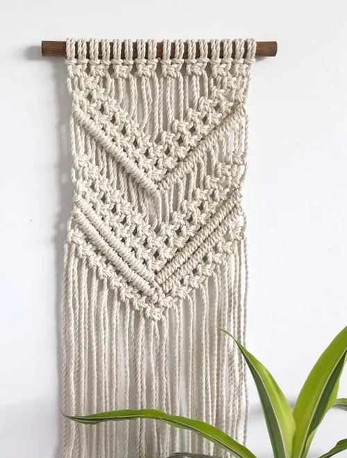 Serene ombre macrame wall hanging design