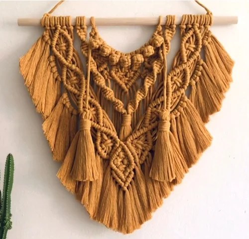 Bold statement arch design macrame wall hanging