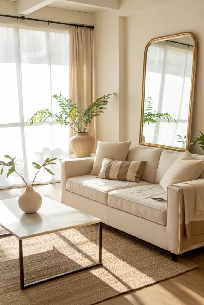 Coastal vibes reflected in modern summer living room ideas