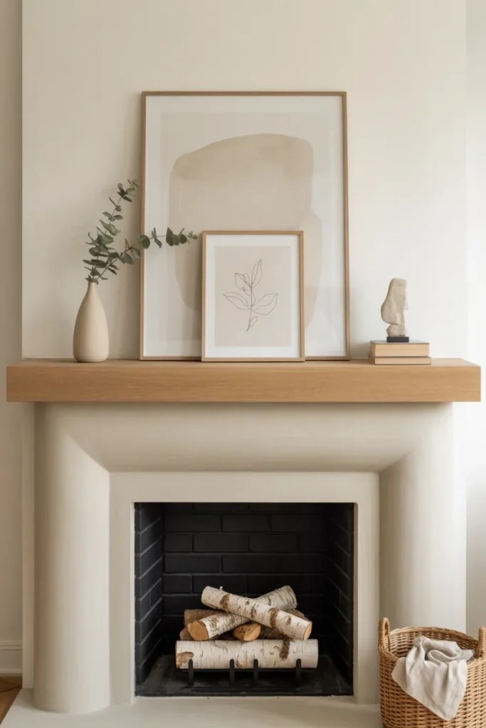 Dynamic layering techniques showcased in summer mantel decor ideas