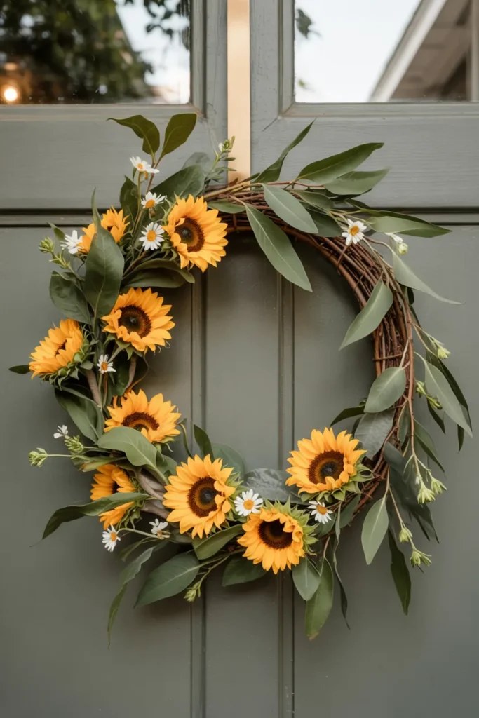 Whimsical butterfly summer wreaths and door hangers for playful decor