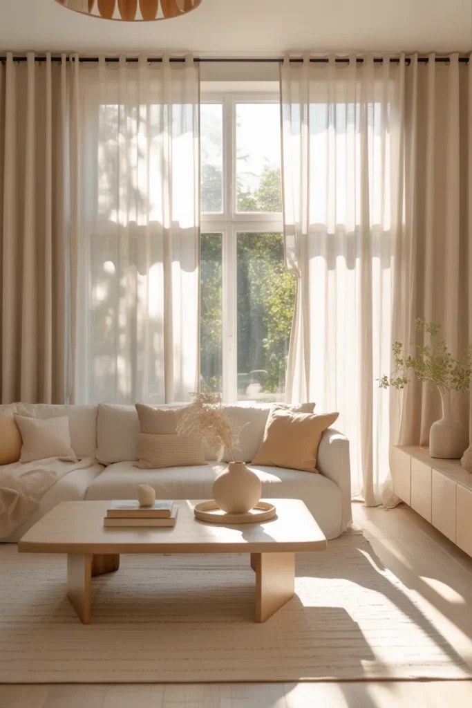Welcoming modern summer living room ideas highlighted by light-toned wood