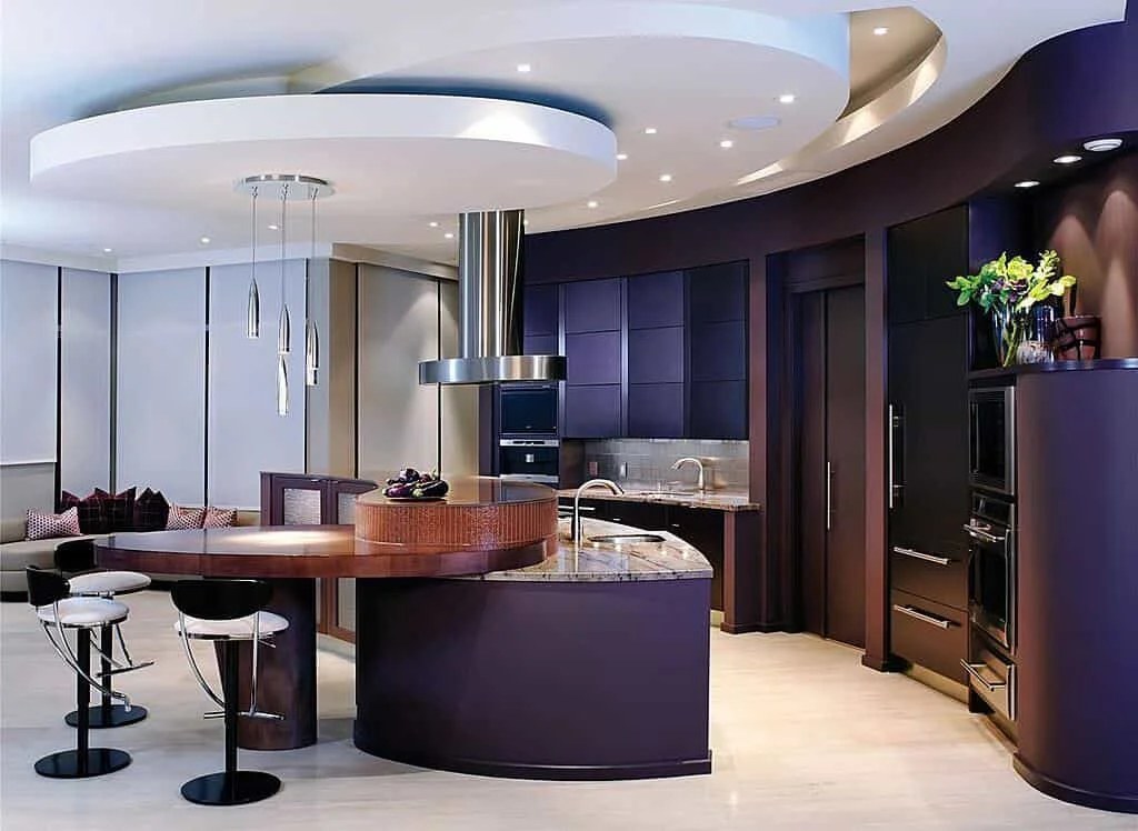 Creative modern island design integrating stylish features