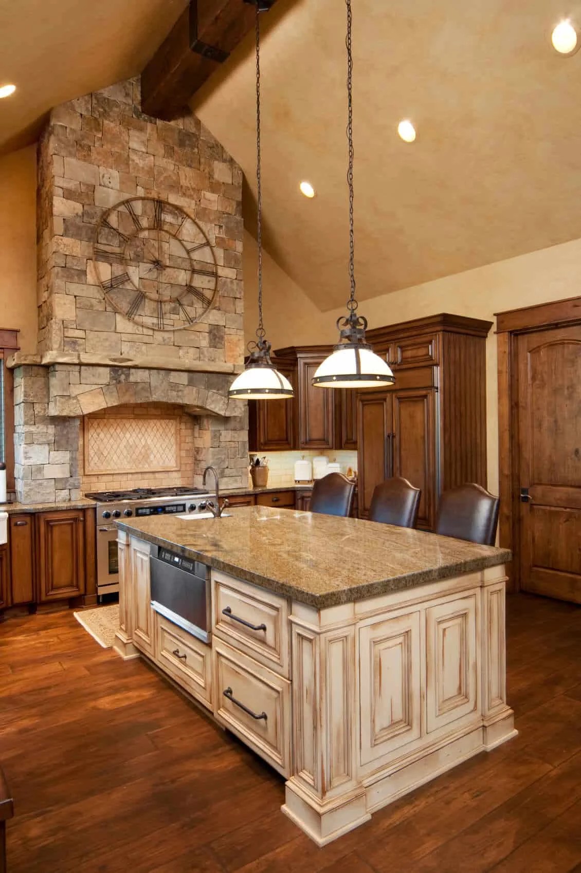 Eco-friendly kitchen island comprising sustainable materials
