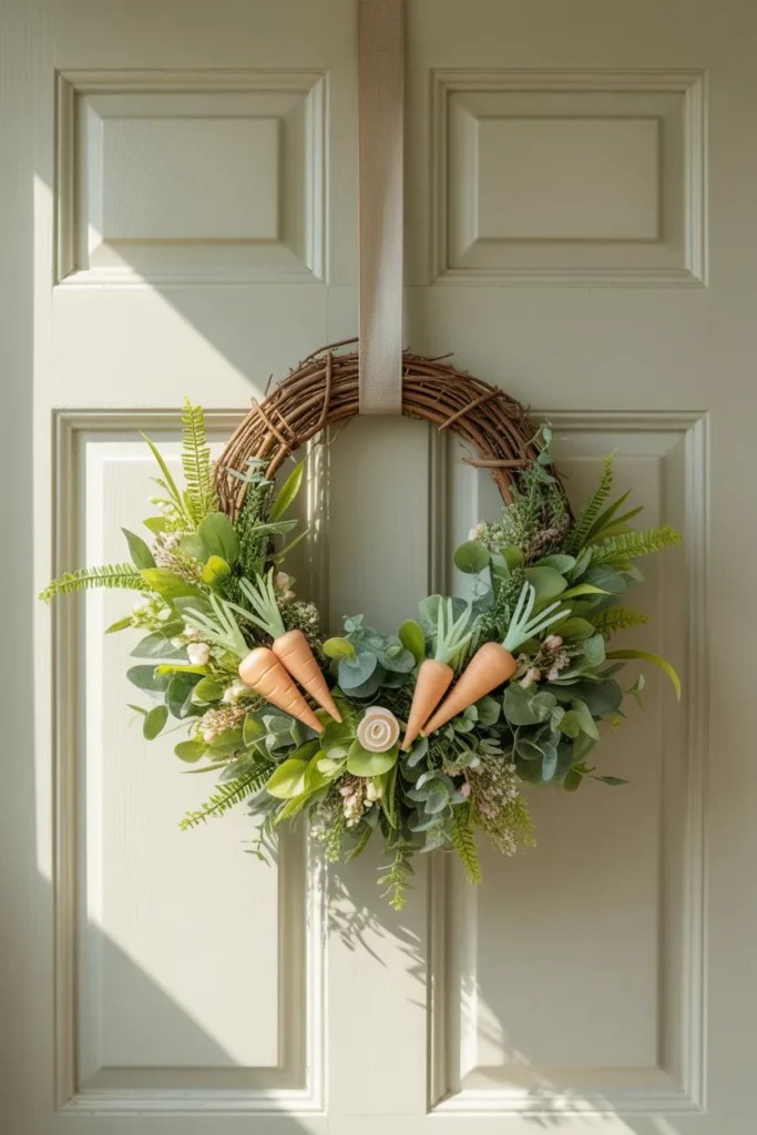 Seasonal spring wreath ideas with tulips and daffodils