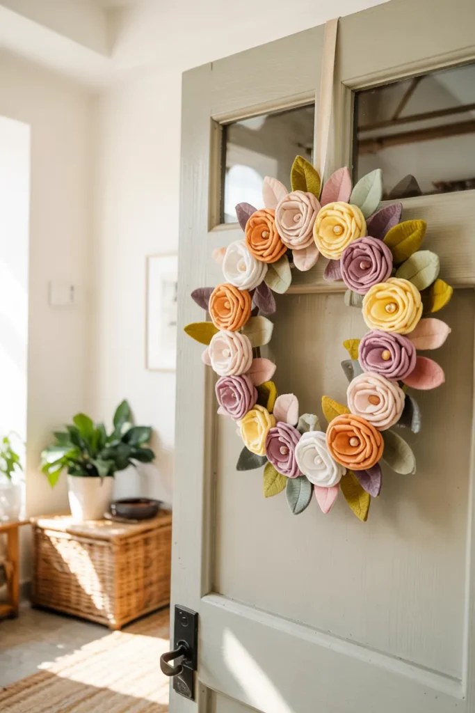 Lavishly adorned spring wreath ideas with crystal accents