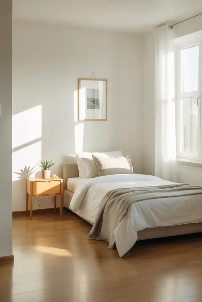 Tranquil escape showcasing soft hues and peaceful ambiance.