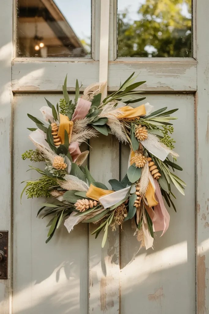 Eco-friendly summer wreath ideas made from sustainable materials