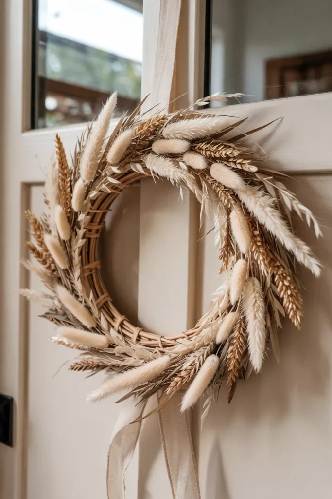 Elegant summer wreath ideas adorned with lavender and soft ribbons