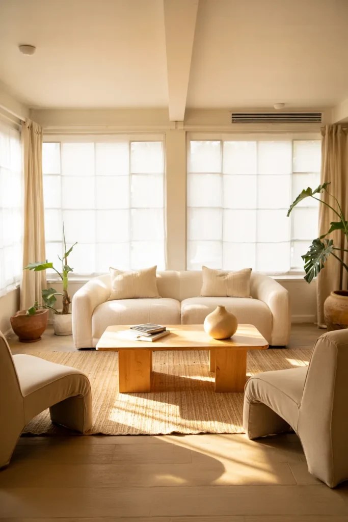 Artistic summer living room ideas highlighting textured wall decor