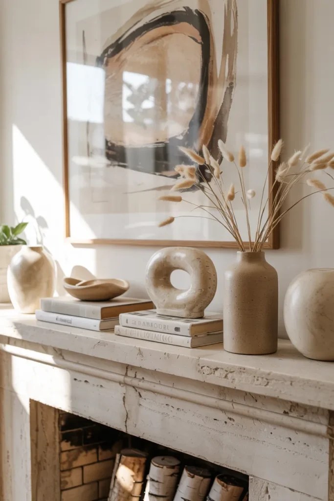Sea-inspired decor enhancing summer mantel decor ideas