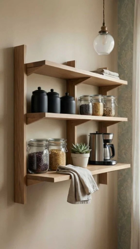 Stylish pantry filled with functional storage solutions.