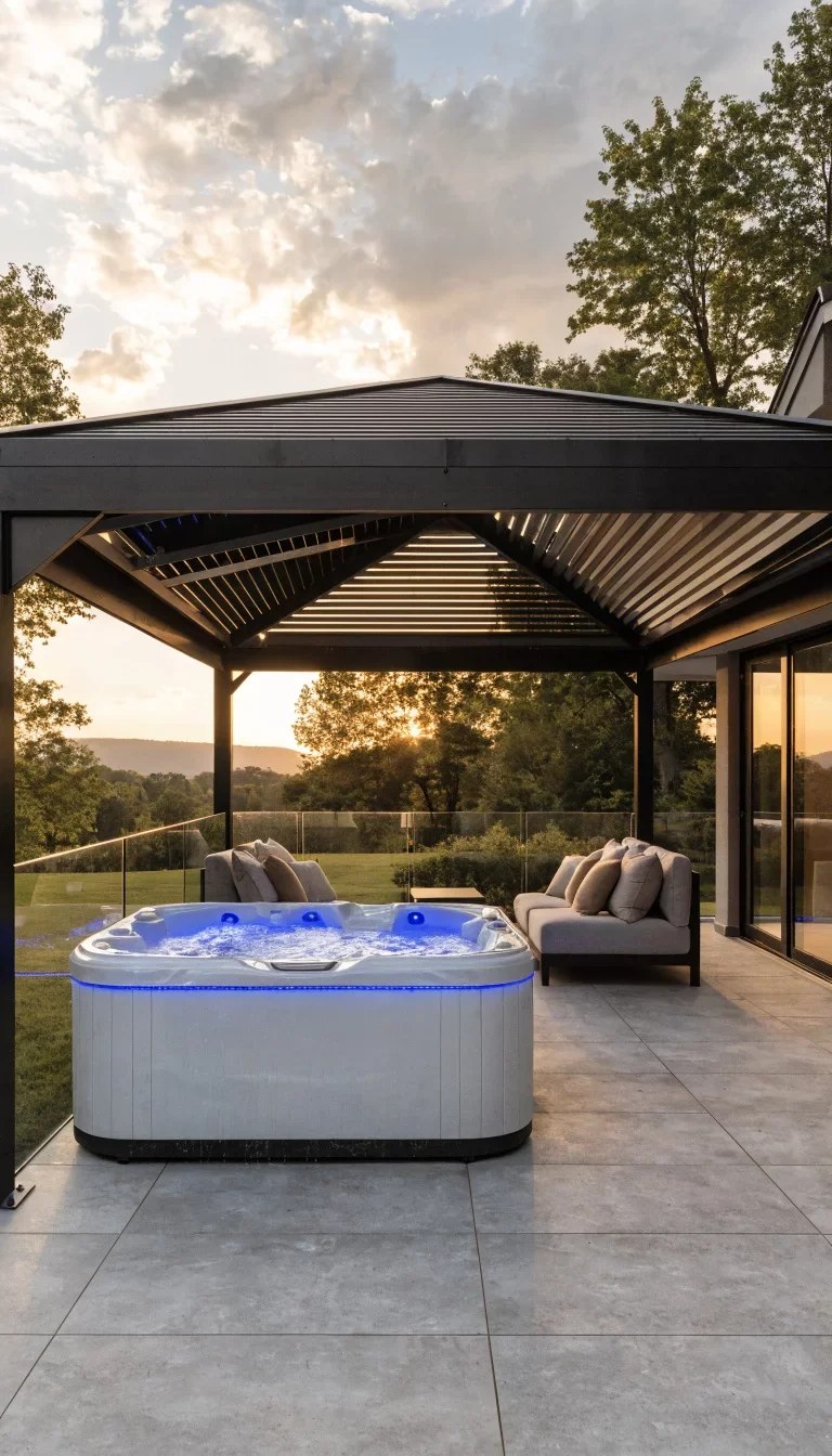 Compact hot tub gazebo ideas for smaller outdoor spaces