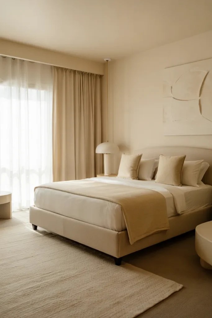 Sleek lighting fixtures elevating luxury guest suite ideas vibe