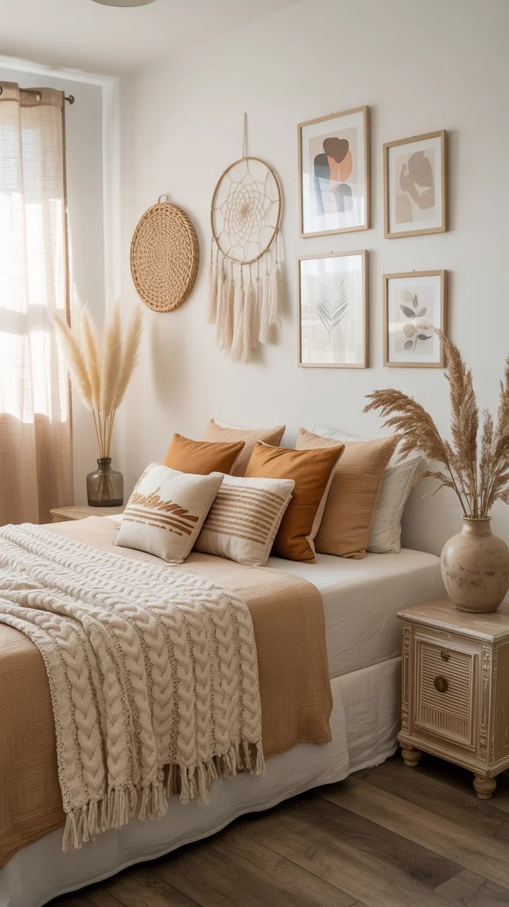 Minimalist bedroom exuding tranquility and simplicity