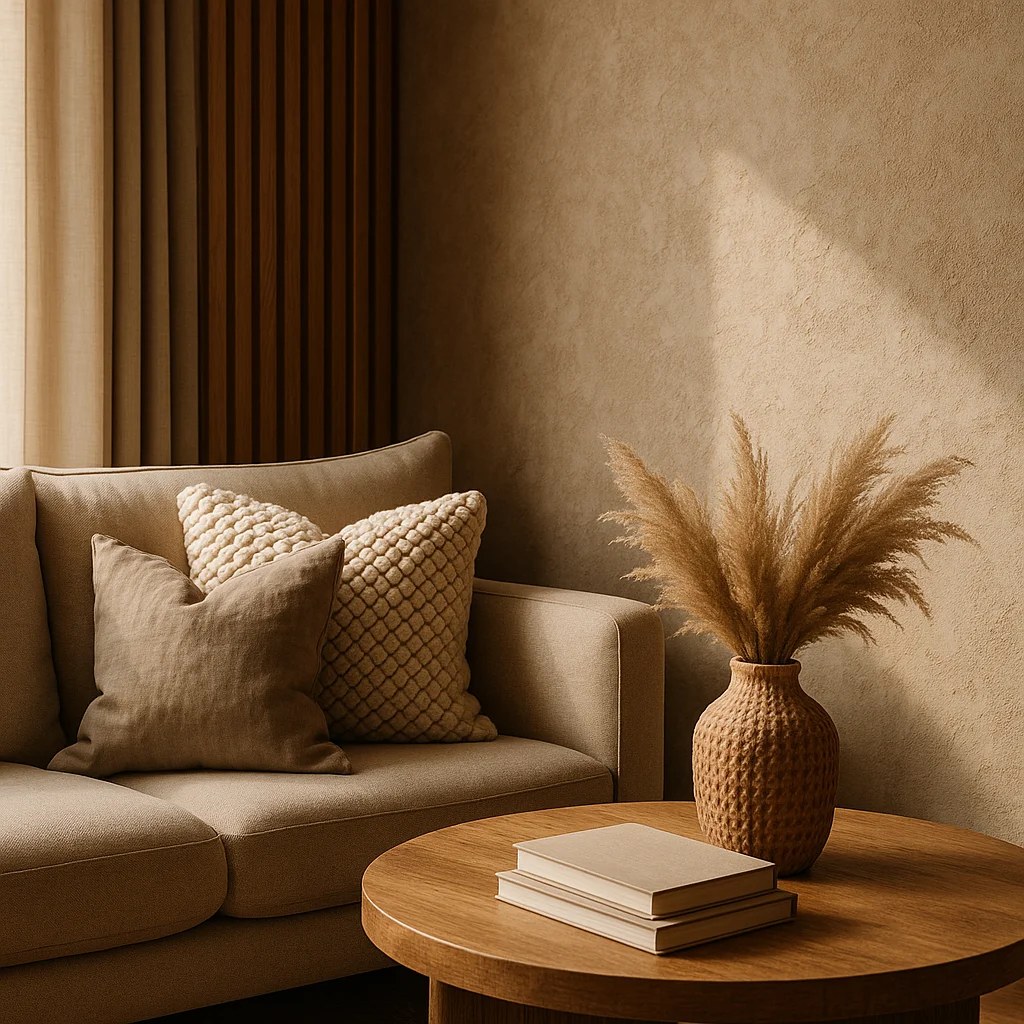 Bold accent wall adding character to a modern decor