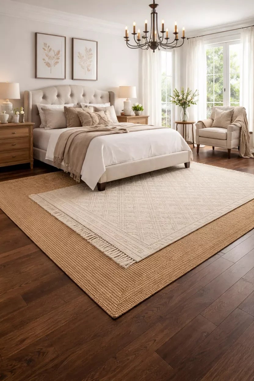Natural light spilling across a beautifully styled bedroom.