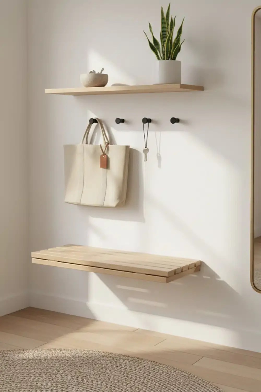 Natural wood elements adding warmth to the decor