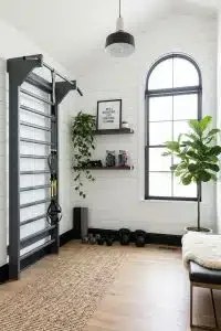 Wall-mounted desk offering workspace without clutter