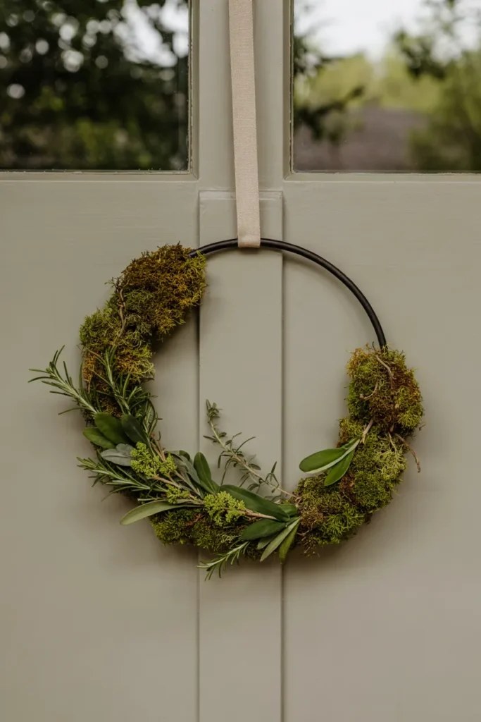 Artistic spring wreath ideas showcasing colorful silk flowers and vines