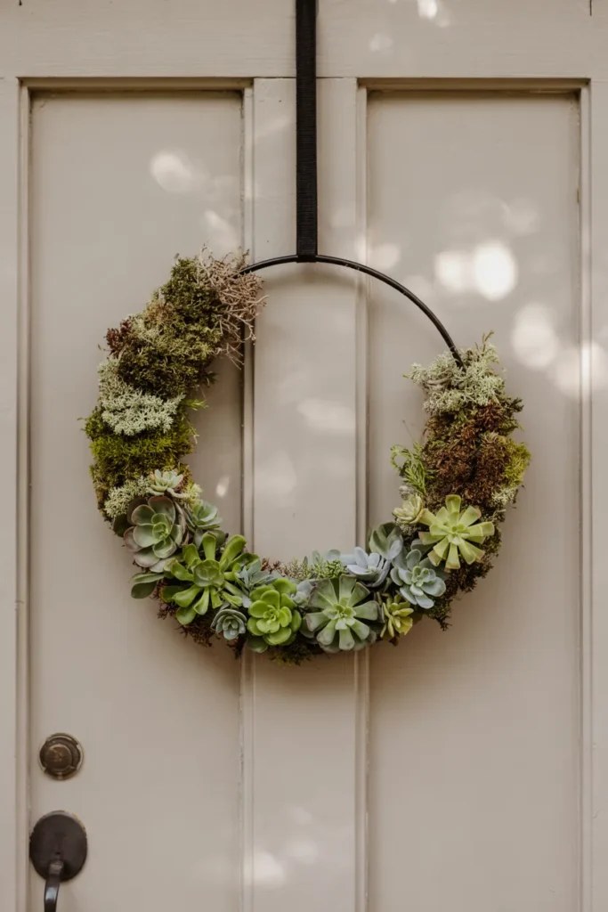 Bright spring wreath ideas showcasing daffodils and vibrant greenery