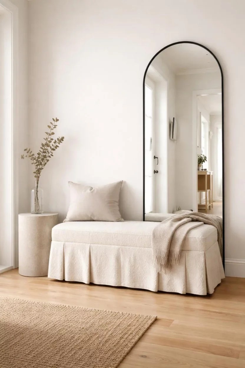 Luxurious velvet entryway bench ideas for a touch of elegance