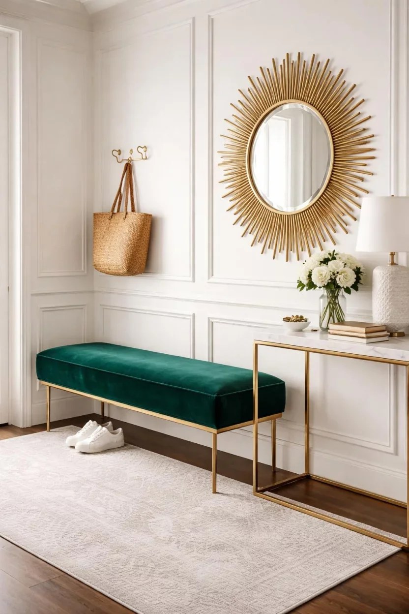 Functional entryway bench ideas with shoe storage capabilities